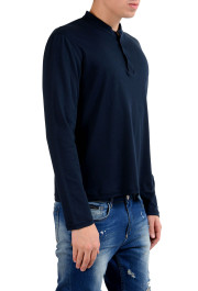 Malo Men's Navy Blue Long Sleeve Henley Shirt: Picture 2