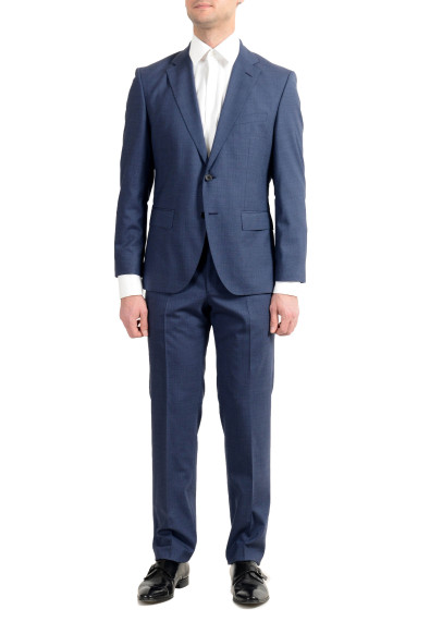 Hugo Boss "Johnstons5/Lenon1" Men's 100% Wool Blue Two Button Suit