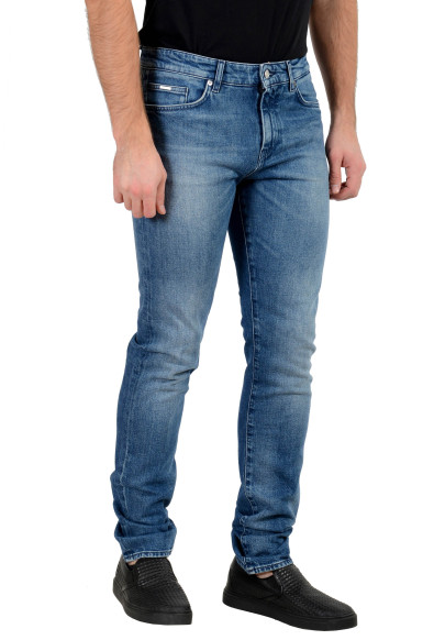 Hugo Boss Men's "Delaware3-1" Slim Fit Blue Wash Stretch Jeans: Picture 2
