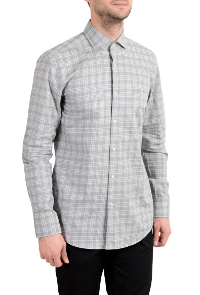 Hugo Boss "Jason" Men's Slim Gray Long Sleeve Dress Shirt