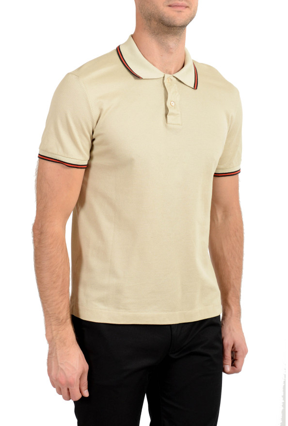 Malo Men's Beige Short Sleeve Polo Shirt: Picture 3