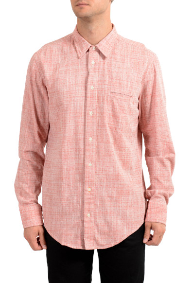 Hugo Boss Men's "CieloebuE" Pink Long Sleeve Casual Shirt