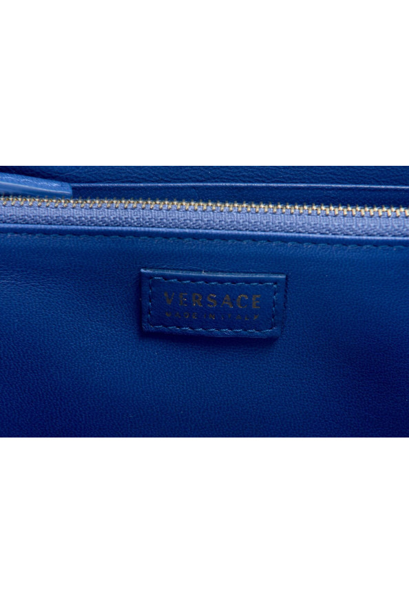 Versace 100% Leather Blue Women's Wallet: Picture 6