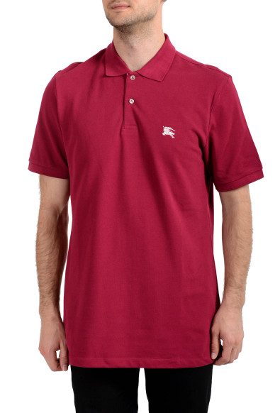 Burberry Brit Men's Raspberry Short Sleeve Polo Shirt 