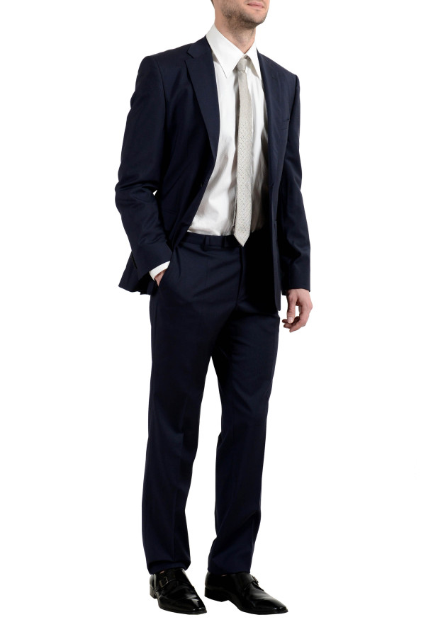 Hugo Boss "Jets4/Lenon1" Men's 100% Wool Blue Two Button Suit: Picture 10