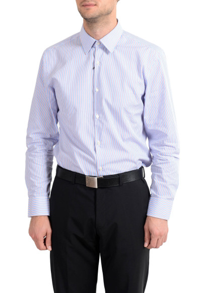Hugo Boss "Mark US" Men's Striped Sharp Fit Long Sleeve Dress Shirt