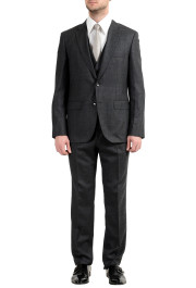 Hugo Boss "Jerron/Lenon1WE" Men's 100% Wool Gray Two Button Suit