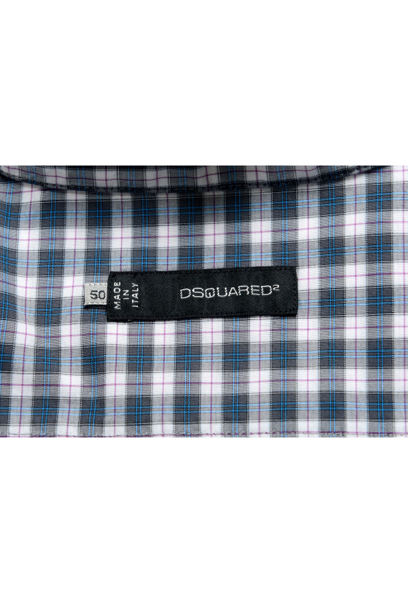 Dsquared2 Men's Plaid Long Sleeve Casual Shirt: Picture 6