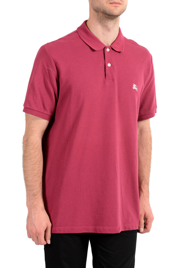 Burberry Brit Men's Raspberry Short Sleeve Polo Shirt : Picture 3
