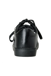Versace Collection Men's Black Leather Fashion Sneakers Shoes: Picture 4