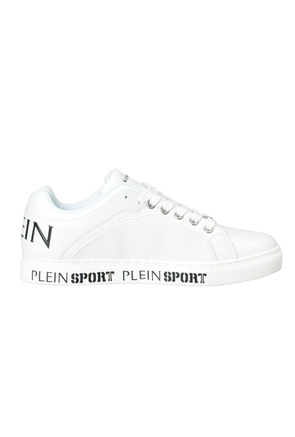 Plein Sport "Julian" White Low Top Fashion Sneakers Shoes: Picture 5