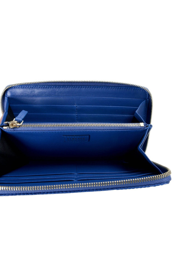 Versace 100% Leather Blue Women's Wallet: Picture 5