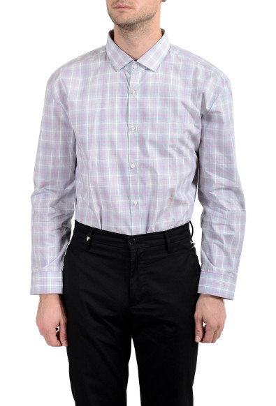 Hugo Boss "EastonX" Men's Plaid Slim Long Sleeve Dress Shirt: Picture 2