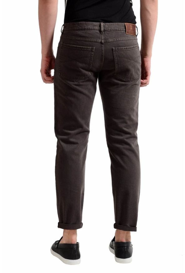 Brunello Cucinelli Men's Dark Brown Slim Fit Jeans: Picture 2