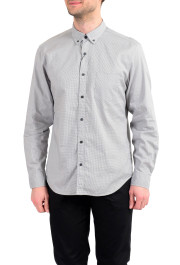 Burberry Men's "Fred" Houndstooth Long Sleeve Button Down Shirt