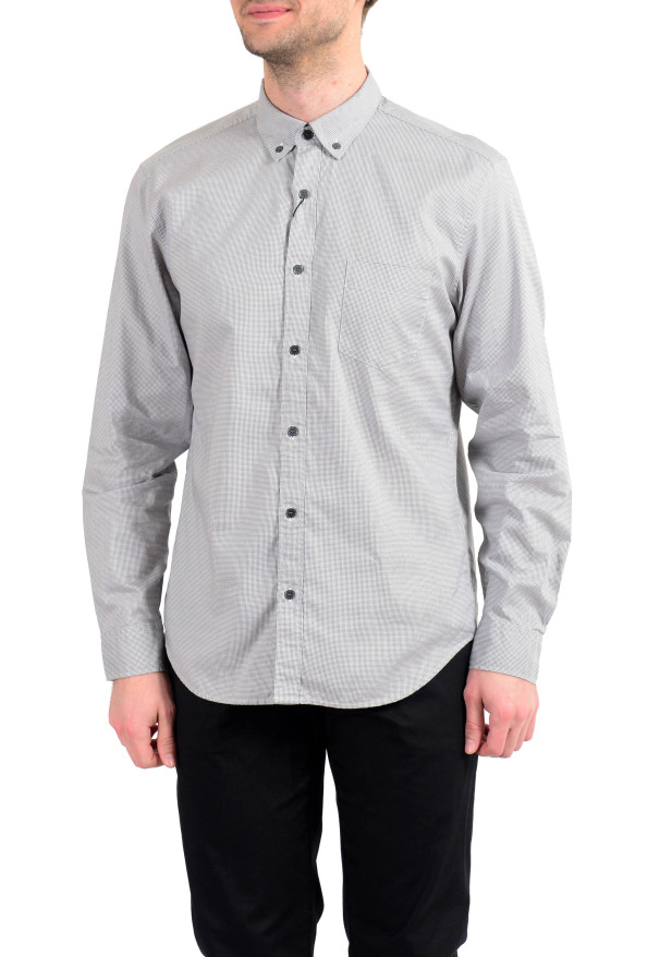 Burberry Men's "Fred" Houndstooth Long Sleeve Button Down Shirt