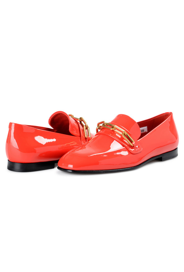 Burberry London Women's CHILLCOT Red Patent Leather Loafers Shoes: Picture 7