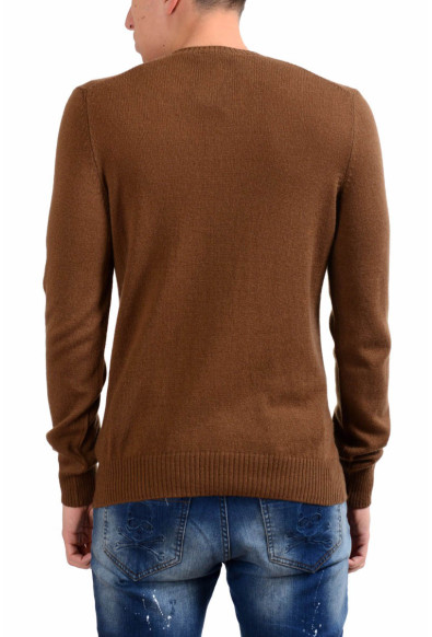 Prada Men's 100% Cashmere Brown V-Neck Sweater: Picture 2
