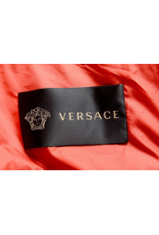 Versace Men's Red Logo Full Zip Hooded Parka Jacket: Picture 5