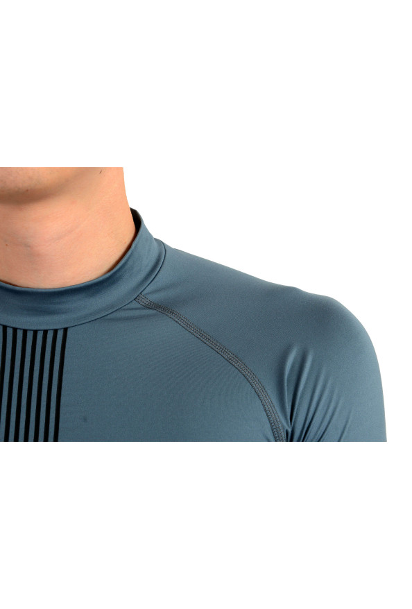 Emporio Armani EA7 "Tech M" Men's Gray High Neck Long Sleeve T-Shirt: Picture 4