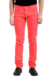 Dsquared2 Men's "Slim Jean" Bright Pink Slim Jeans