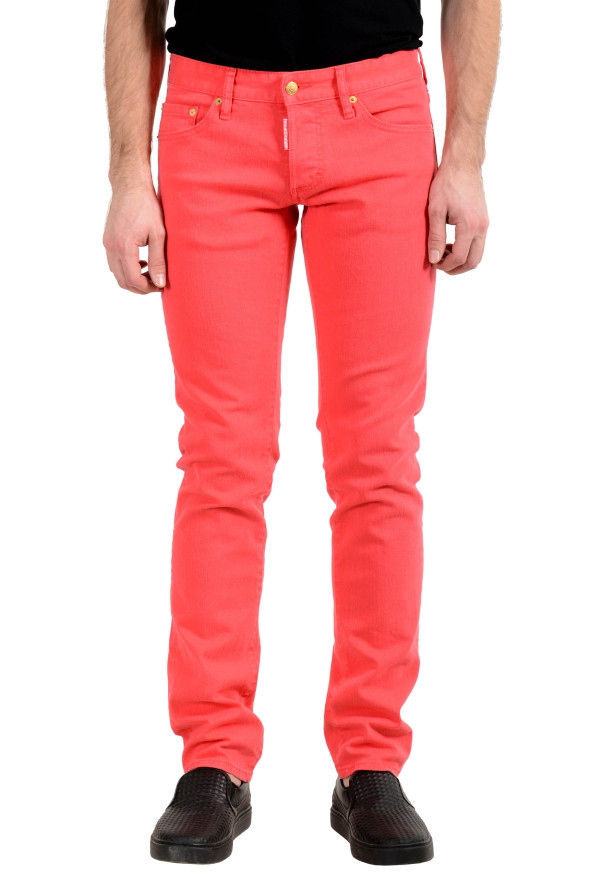 Dsquared2 Men's "Slim Jean" Bright Pink Slim Jeans