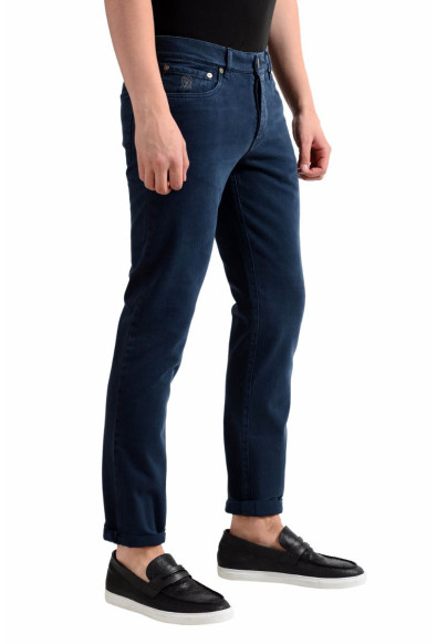Brunello Cucinelli Men's Navy Blue Slim Fit Jeans: Picture 2