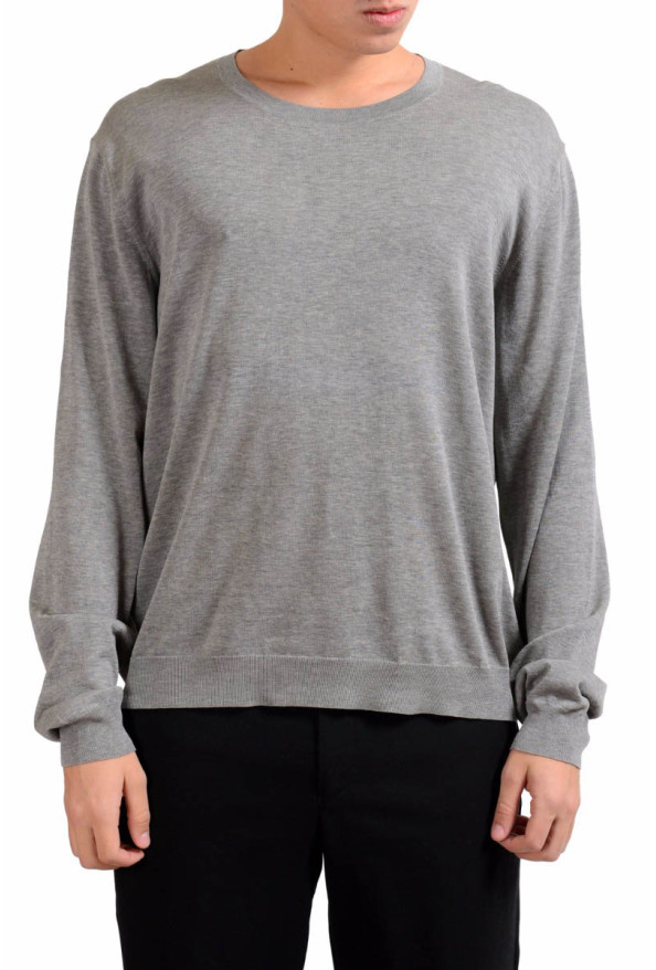 Malo Men's Gray Crewneck Light Pullover Sweater