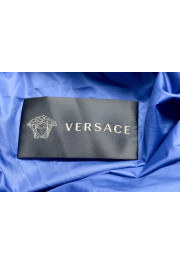 Versace Men's Blue Logo Full Zip Hooded Parka Jacket : Picture 5