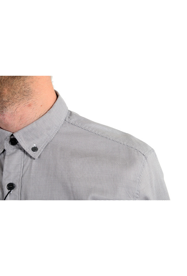 Burberry Men's "Fred" Houndstooth Long Sleeve Button Down Shirt: Picture 6