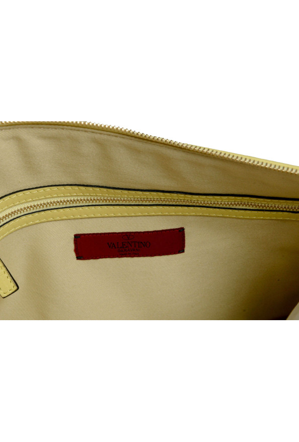Valentino Garavani Women's Yellow 100% Leather Rockstud Wristlet Clutch Bag: Picture 4