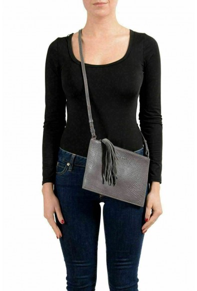 Just Cavalli 100% Leather Gray Women's Crossbody Bag: Picture 2