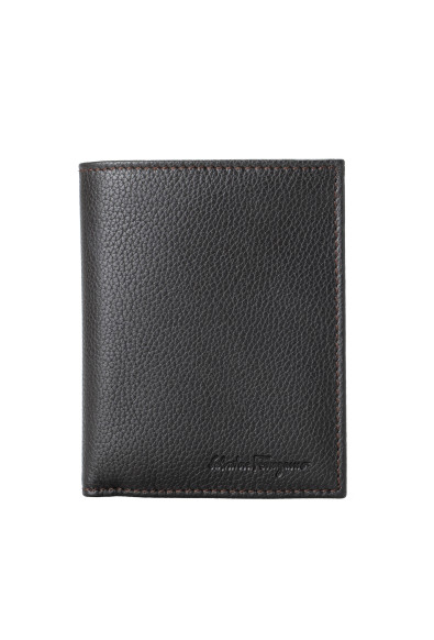 Salvatore Ferragamo Men's Brown 100% Pebbled Leather Bifold Wallet