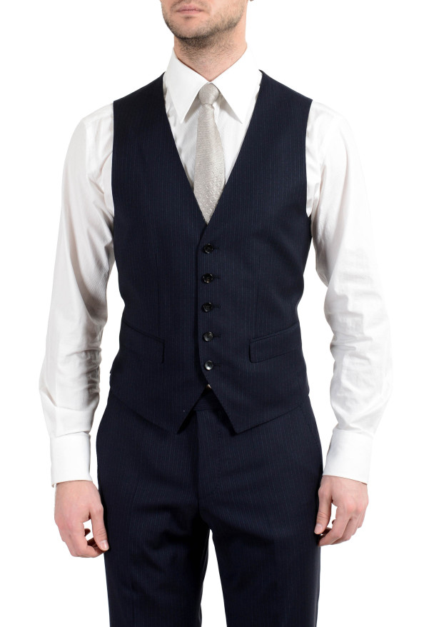Hugo Boss "Jerron/Lenon1WE" Men's 100% Wool Blue Two Button Three-Piece Suit: Picture 8