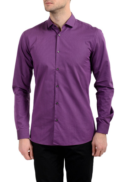 Hugo Boss "Erondo" Men's Purple Extra Slim Long Sleeve Dress Shirt