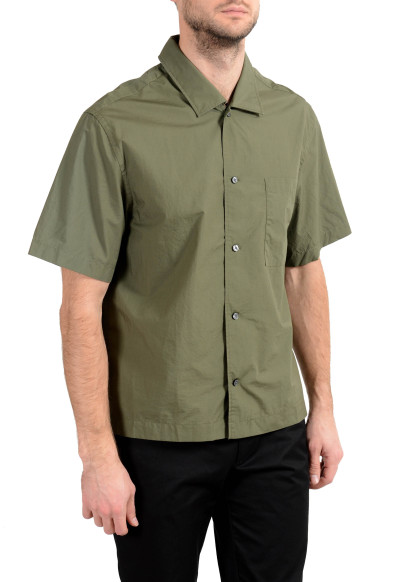 Hugo Boss "Ned_P" Men's Relaxed Fit Green Short Sleeve Casual Shirt: Picture 2