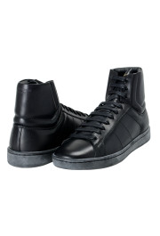 Saint Laurent Women's Leather High Top Fashion Sneakers Shoes : Picture 8