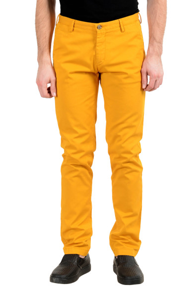 Hugo Boss "Rice3-D" Men's Orange Slim Stretch Casual Pants