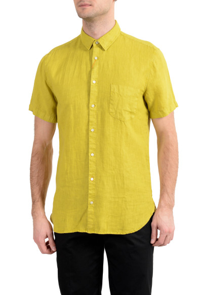 Hugo Boss "Cattitude_1-short" Men's 100% Linen Slim Casual Shirt