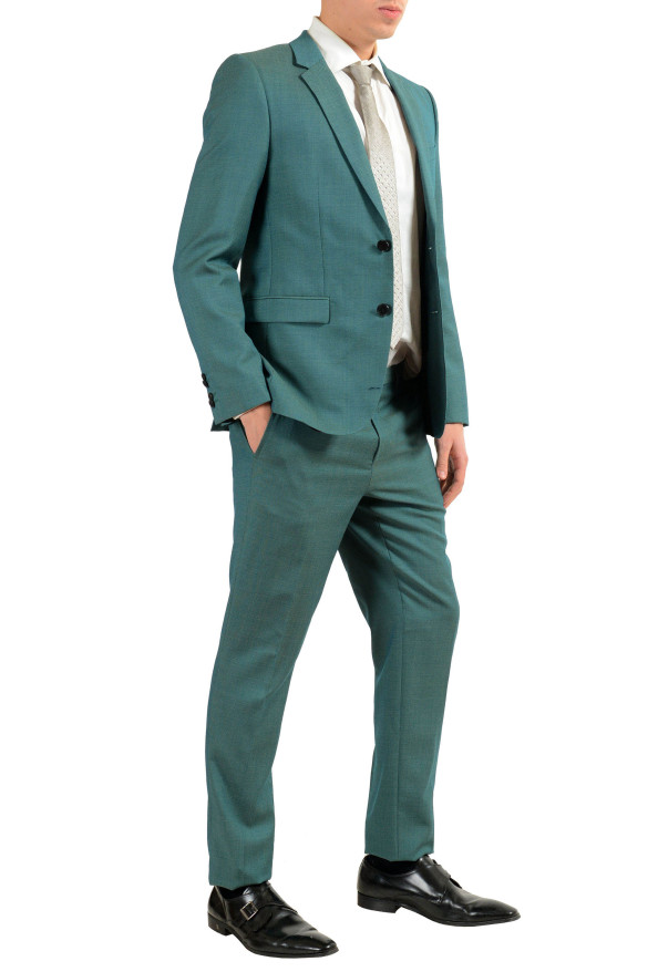 Hugo Boss "Astian/Hets" Men's 100% Wool Green Two Button Suit: Picture 2
