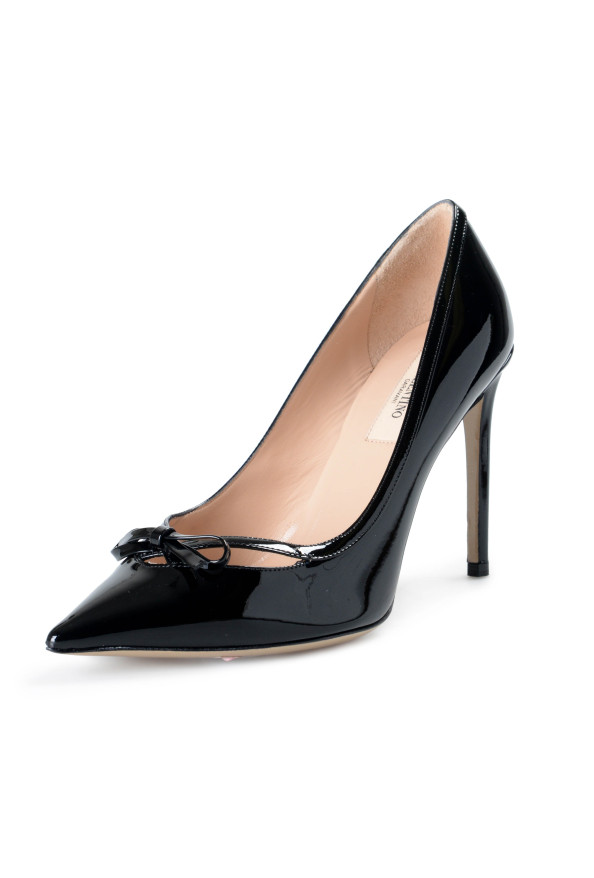 Valentino Women's Black Patent Leather High Heel Classic Pumps Shoes