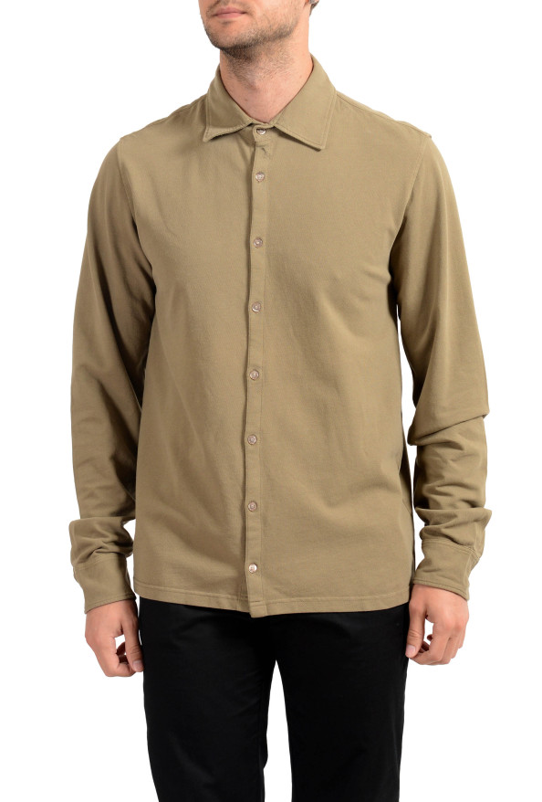 Malo Men's Brown Long Sleeve Casual Shirt