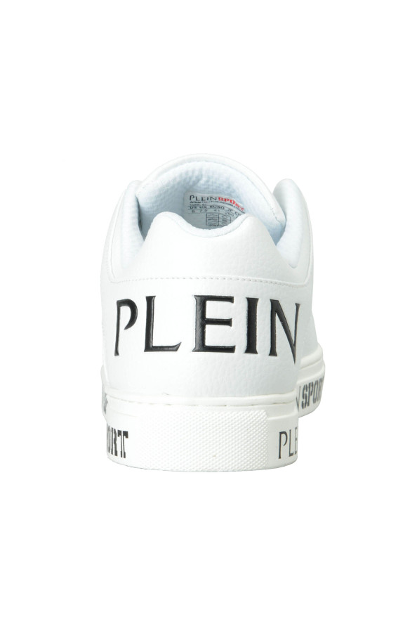 Plein Sport "Julian" White Low Top Fashion Sneakers Shoes: Picture 8
