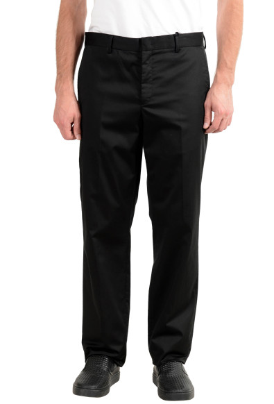 Versace Collection Men's Black Stretch Casual Pants