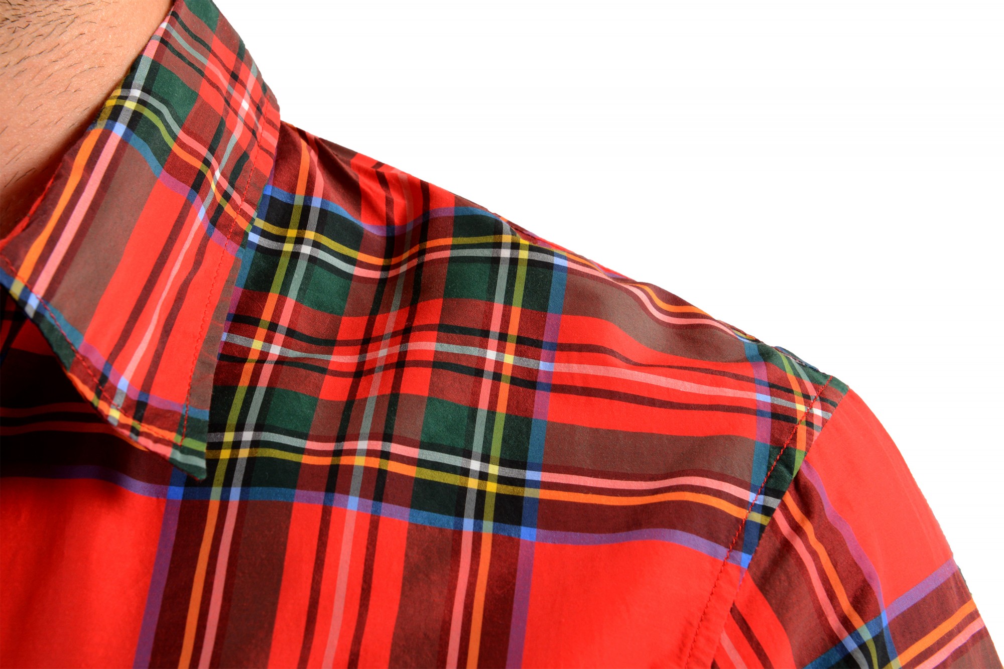 K-Men Mens Casual Button Down Shirt Long Sleeve Plaid Dress Shirts Multi-Colors 