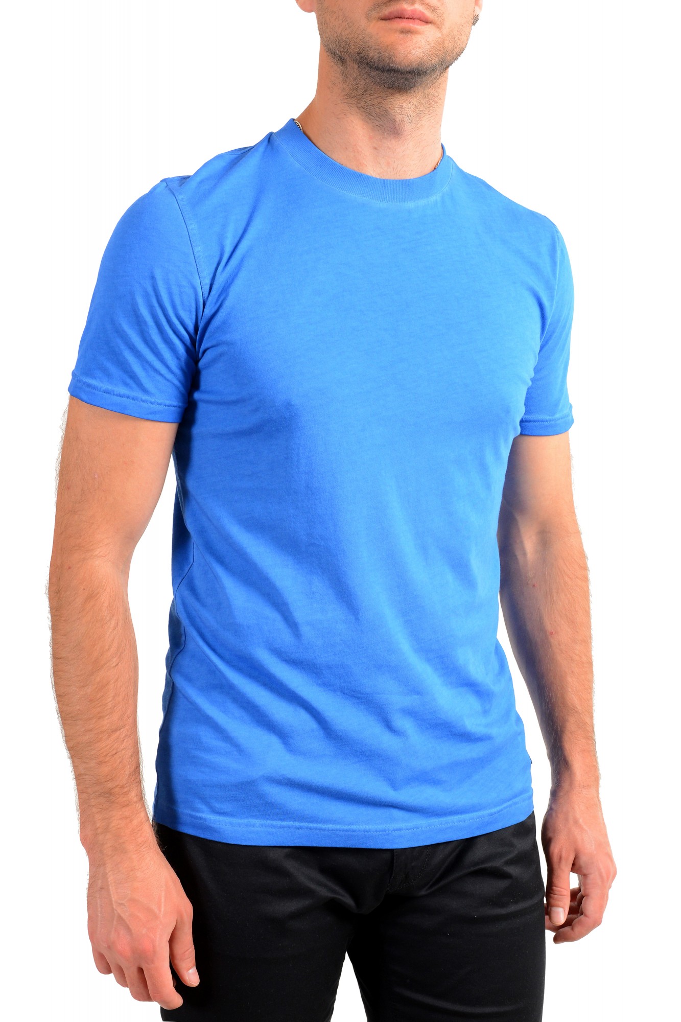 Hugo Boss Junior's J25P13 849 Cotton Boy's T-Shirt Blue Crew Neck Top 