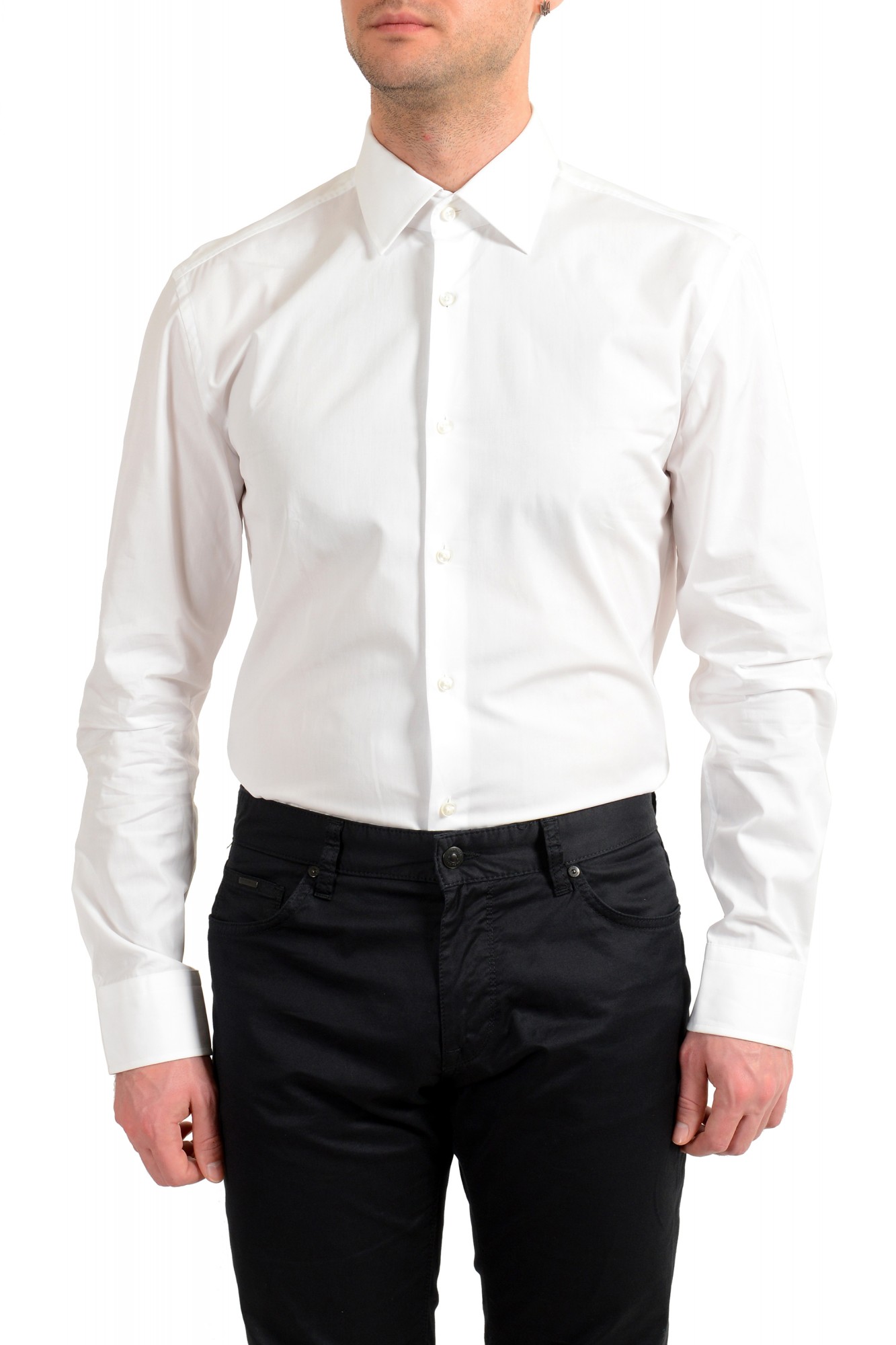 Mens Clothing Shirts Formal shirts BOSS by HUGO BOSS Cotton Jango Slim Fit Stretch Shirt in White for Men 