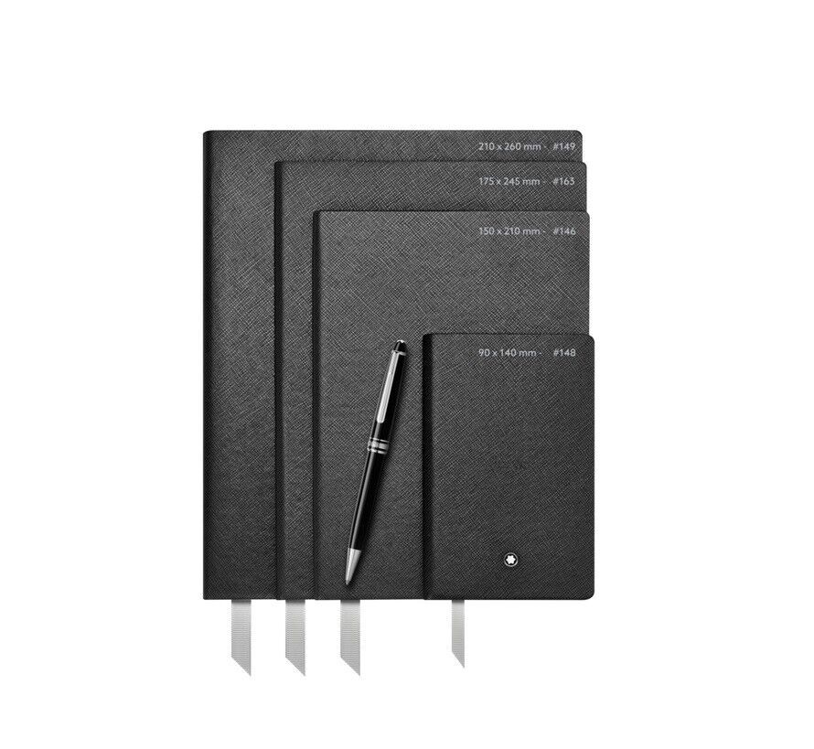 Montblanc Notebook #163 Yellow Premium Paper Blank & Dotted Silver