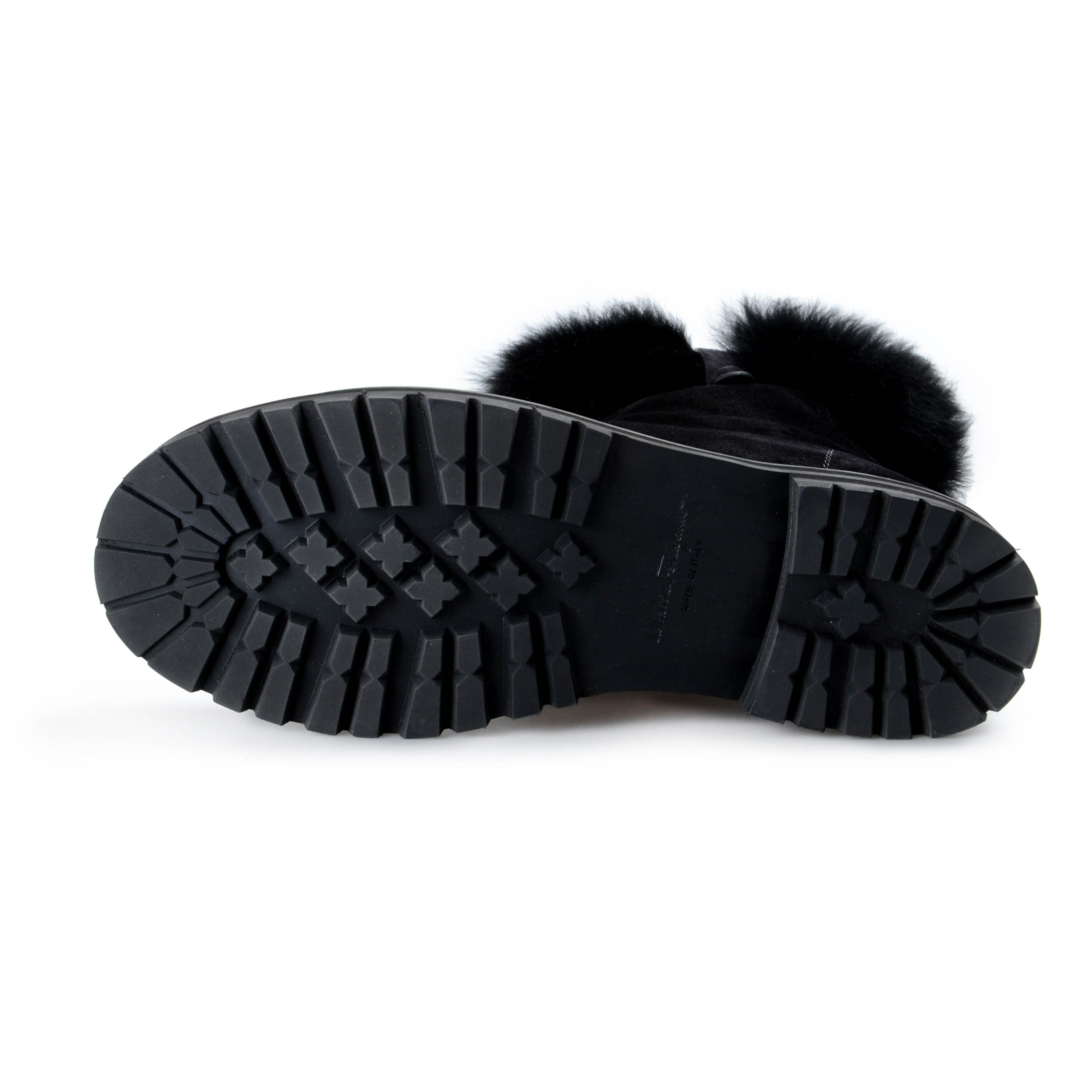 ferragamo fur boots