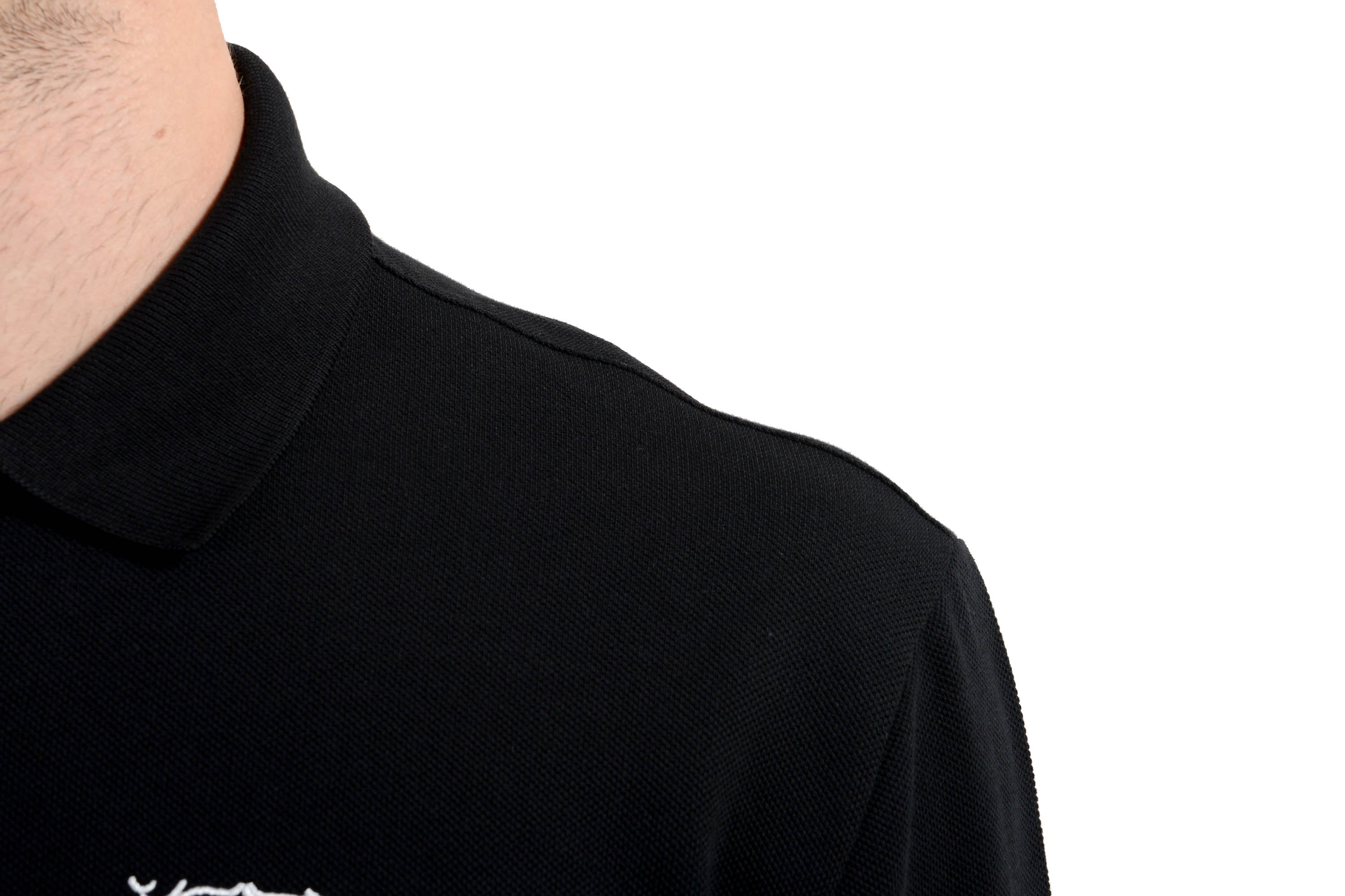 Versace Collection Men's Black Logo Short Sleeve Polo Shirt